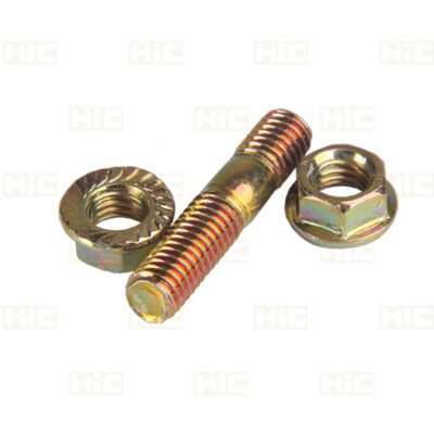 پیچ ومهره دو سر رزوه 8 منیفولد و بغل اگزوز پراید